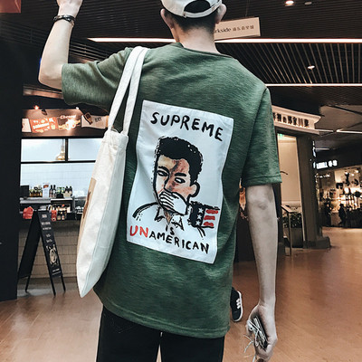 Тениска за мъжете с 3/4 ръкави в три цвята с щампа на гърба