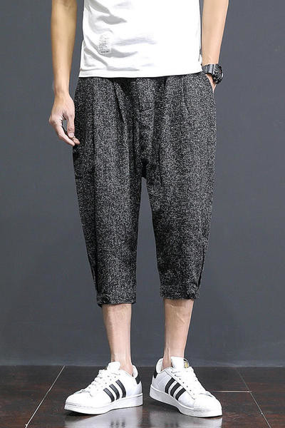 Мъжки летни панталони 7/8 дължина в светлосив и в графитен цвят