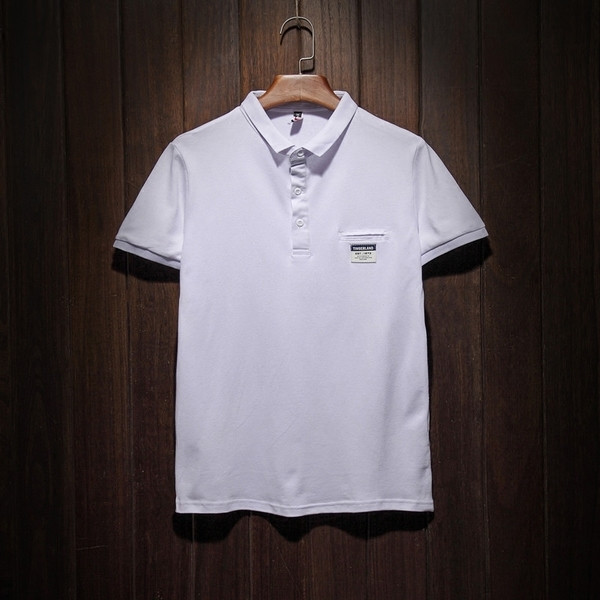 Αντρικά μπλουζάκια με κοντό μανίκ και  κολάρο και κουμπιά