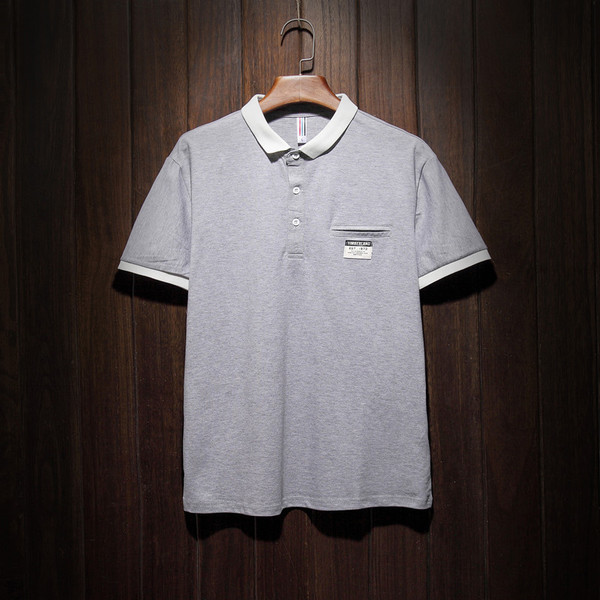 Αντρικά μπλουζάκια με κοντό μανίκ και  κολάρο και κουμπιά