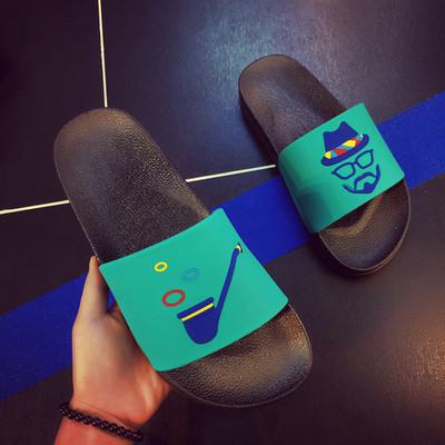 Ανδρικές παντόφλες από καουτσούκ σε τρία χρώματα με εικόνα