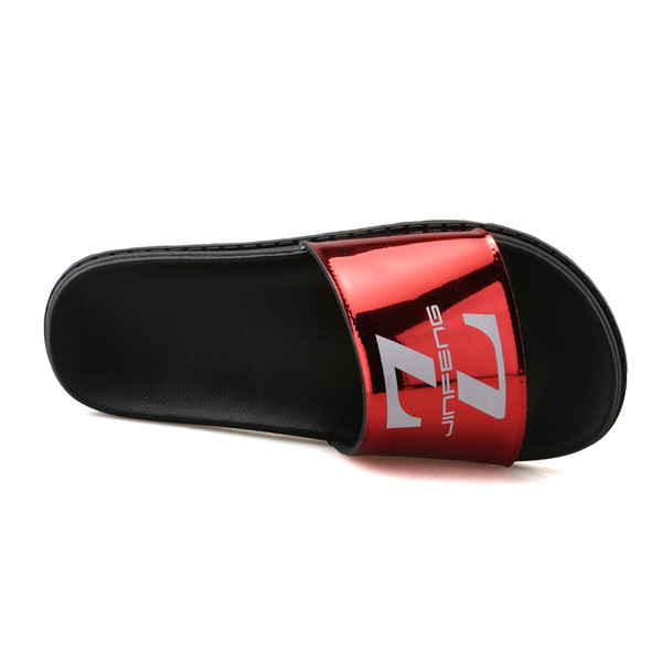 Стилни мъжки лъскави чехли в три цвята