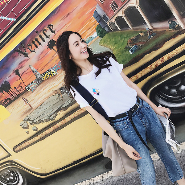 Голяма дамска чанта в няколко цвята с широка презрамка