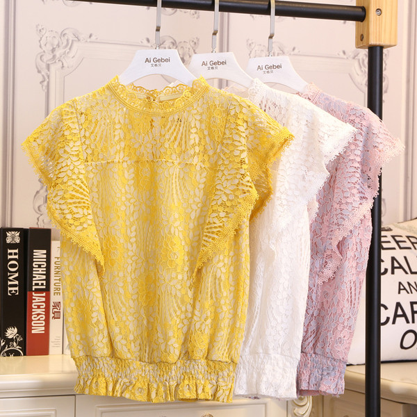 Дантелен дамски потник от дантела в три цвята