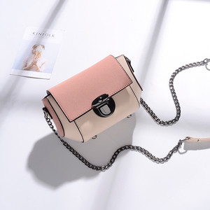 Мини сладка чанта с метална дръжка в пет цвята