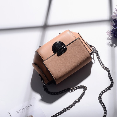 Мини сладка чанта с метална дръжка в пет цвята