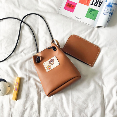 Дамска чанта тип торба в четири цвята + портмоне