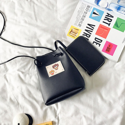 Дамска чанта тип торба в четири цвята + портмоне