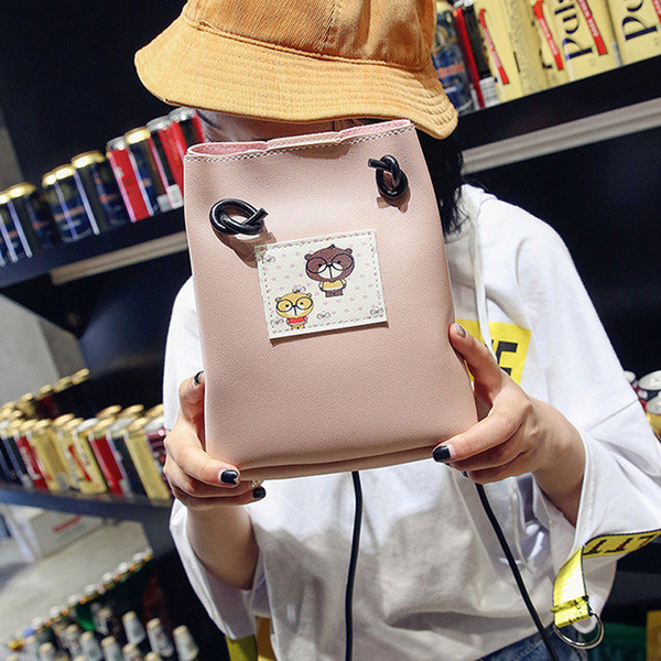 Дамска чанта тип торба в четири цвята + портмоне