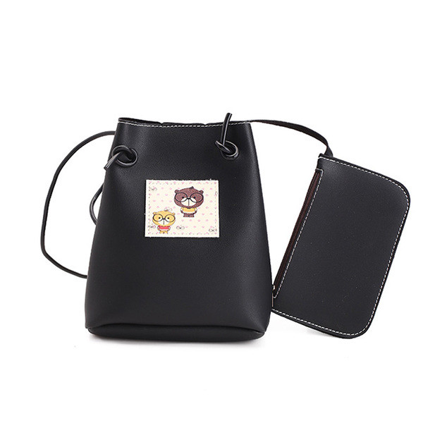 Дамска чанта тип торба в четири цвята + портмоне