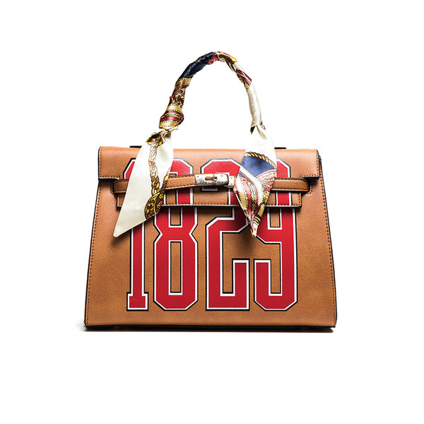 Ежедневна дамска чанта с панделка в четири цвята