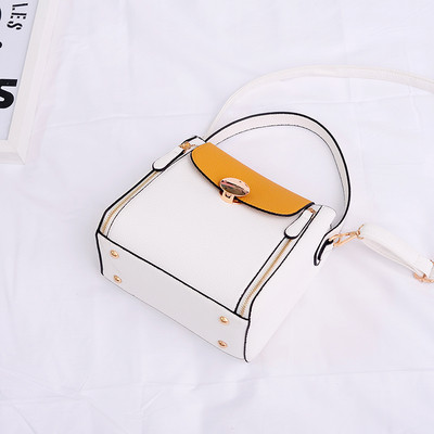 Сладка мини дамска чанта с двойна дръжка в четири цвята