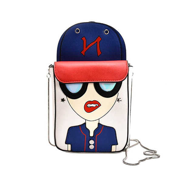 Стилна дамска чанта с апликация и с метална дръжка в три цвята