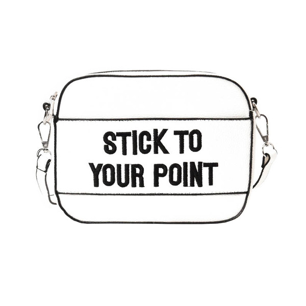 Ежедневна дамска чанта в три цвята с надпис