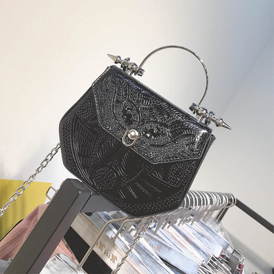 Бохемска дамска чанта в три цвята с два вида дръжки