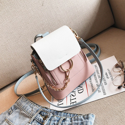 Стилна дамска цветна чанта с дълга дръжка в четири цвята