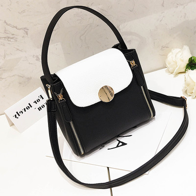 Красива дамска чанта с два вида дръжки в четири цвята