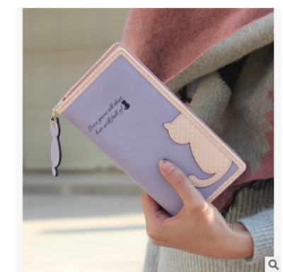 Сладък дамски портфейл в два модела - малък и голям, в много разцветки