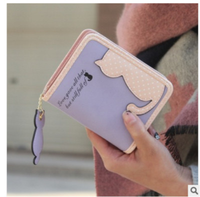 Сладък дамски портфейл в два модела - малък и голям, в много разцветки