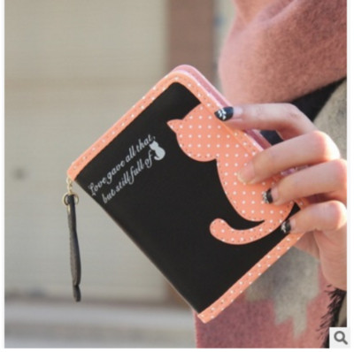 Сладък дамски портфейл в два модела - малък и голям, в много разцветки