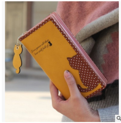 Сладък дамски портфейл в два модела - малък и голям, в много разцветки