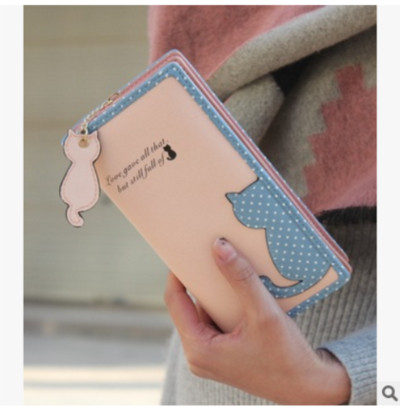 Сладък дамски портфейл в два модела - малък и голям, в много разцветки