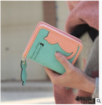 Сладък дамски портфейл в два модела - малък и голям, в много разцветки