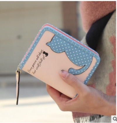 Сладък дамски портфейл в два модела - малък и голям, в много разцветки