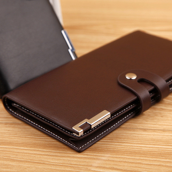 Κομψό επιχειρηματικό ανδρικό χαρτοφυλάκιο  σε καφέ και μαύρο χρώμα