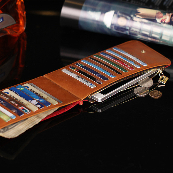 Стилен дамски бизнес портфейл в пет цвята