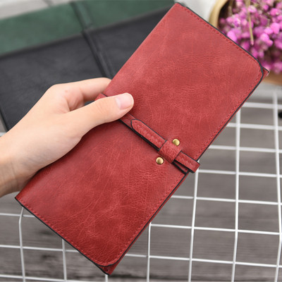 Стилен дамски портфейл в пет цвята в изчистен модел