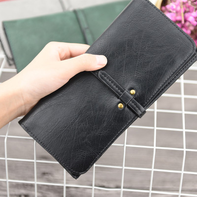 Стилен дамски портфейл в пет цвята в изчистен модел