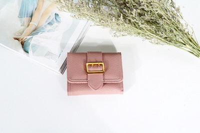 Мини дамски портфейл в много цветове с голяма катарама