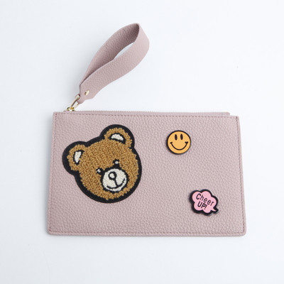 Красив дамски портфейл с декорация меченце