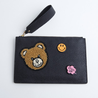 Красив дамски портфейл с декорация меченце