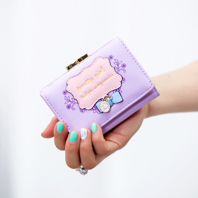 Сладък мини дамски портфейл в много цветове