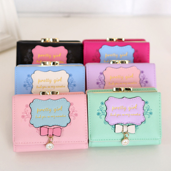 Сладък мини дамски портфейл в много цветове