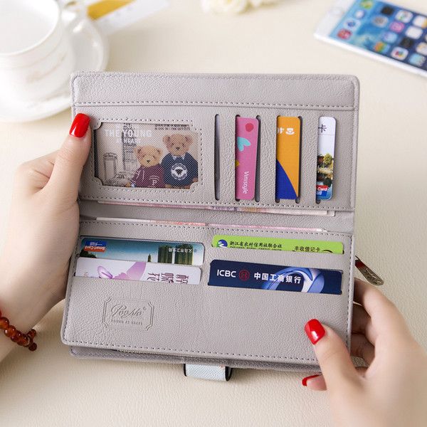 Сладък дамски портфейл с изображение на мече в няколко разцветки