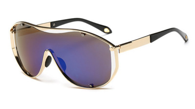 Много стилни и екстравагантни дамски слънчеви очила - тип маска в пет различни цвята на стъклата