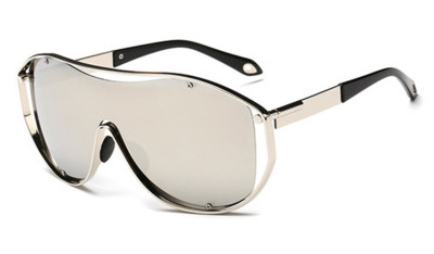 Много стилни и екстравагантни дамски слънчеви очила - тип маска в пет различни цвята на стъклата