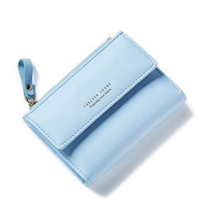 Нежен мини дамски портфейл с малка дръжка в много цветове