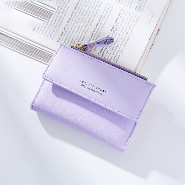 Нежен мини дамски портфейл с малка дръжка в много цветове