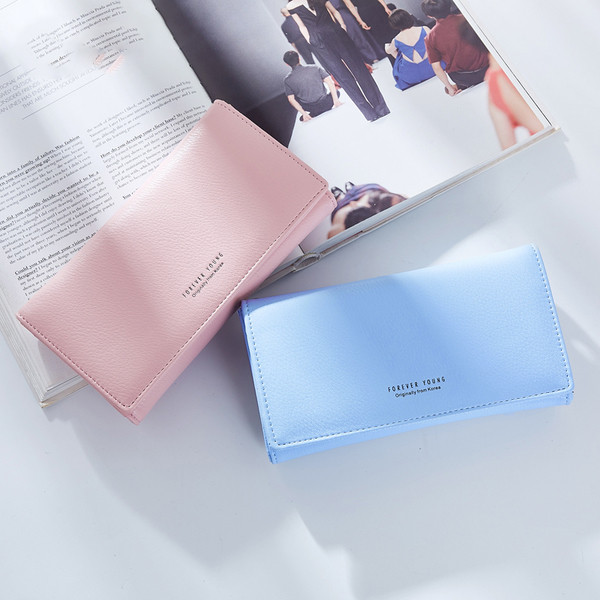 Сладък дамски портфейл с два вида дръжки и в няколко цвята