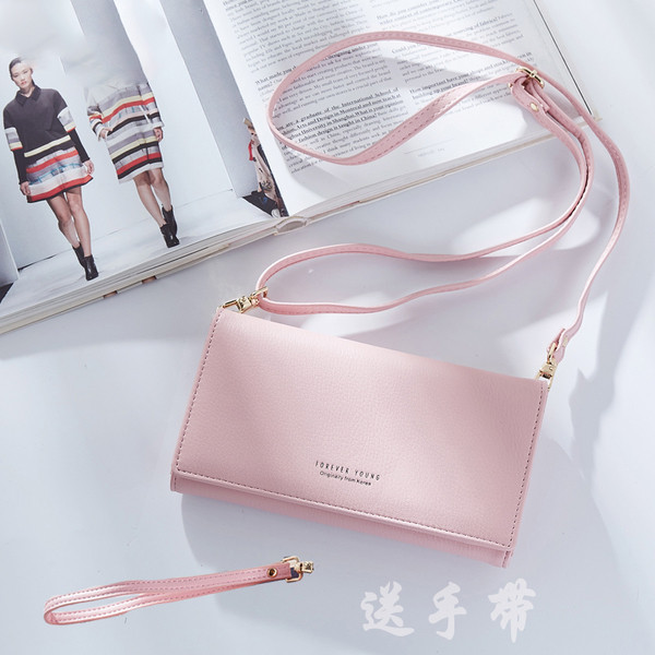 Сладък дамски портфейл с два вида дръжки и в няколко цвята