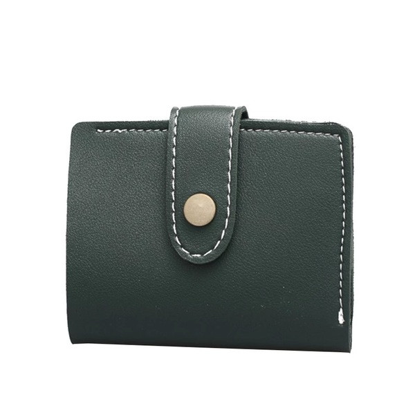 Стилен мини портфейл за дамите с копче