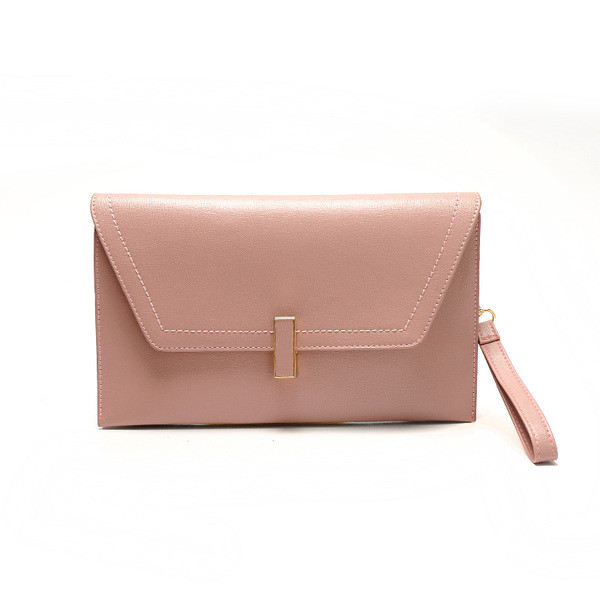 Стилен дамски клъч с дръжка в четири цвята