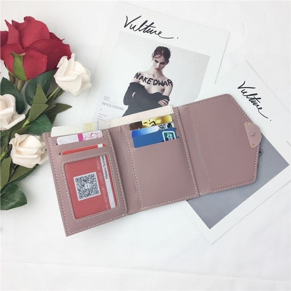 Сладък мини портфейл за дамите в четири цвята