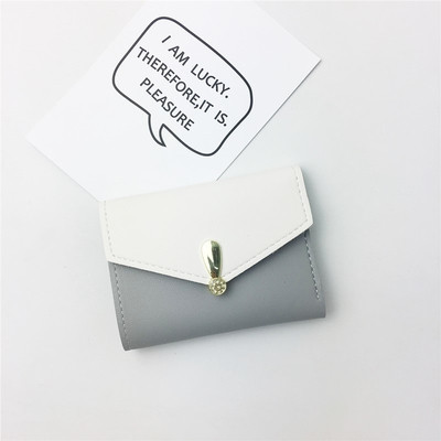 Мини портфейл за дамите с нежна декорация в няколко цвята