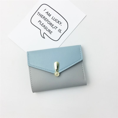 Мини портфейл за дамите с нежна декорация в няколко цвята