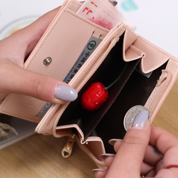 Сладък мини портфейл с изображение в няколко цвята